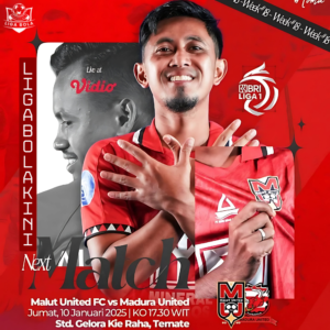 Prediksi Pertandingan Liga 1: Malut United vs Madura United, Duel Sengit di Gelora Kie Raha